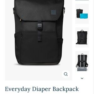 Black Everyday Diaper Backpack